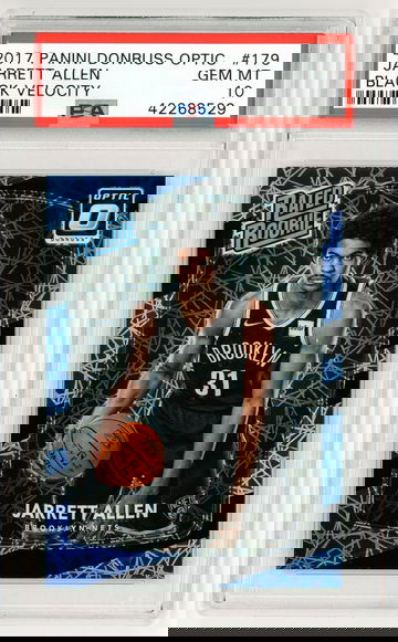 2017 Panini Donruss Optic Jarrett Allen Black Velocity /39 PSA 10