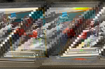 2020 Jalen Hurts Raw Optic Base & Holo Rookie