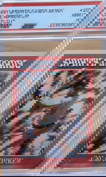 1991 Sports Card News Cal Ripken Jr. #20 PSA 9 low pop