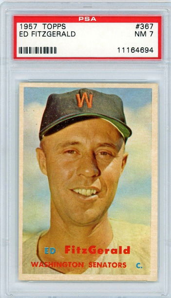 1957 Topps Ed FitzGerald #367 PSA 7 P1271