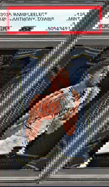 2015-16 Panini Select Karl Anthony Towns KAT RC Rookie #16 PSA 9