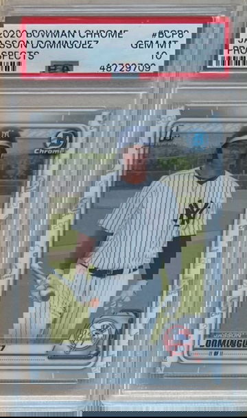 2020 Bowman Chrome Prospects #BCP8 Jasson Dominguez PSA 10 rookie