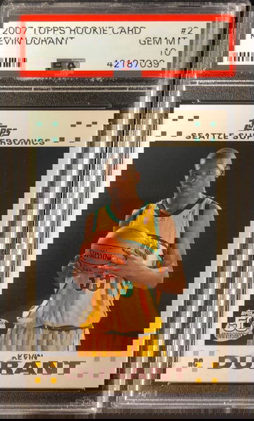 2007 Topps Rookie Card Kevin Durant PSA 10