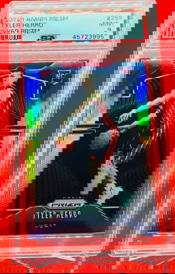 Tyler Herro Rookie RC Silver Prizm PSA 9