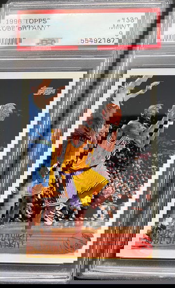 1996 Topps Kobe Bryant Rookie RC #138 PSA 9