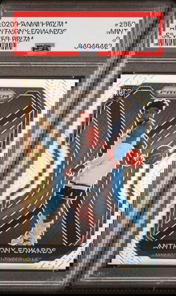 2020 Panini Prizm Anthony Edwards Silver Prizm #258 RC ROOKIE PSA 9