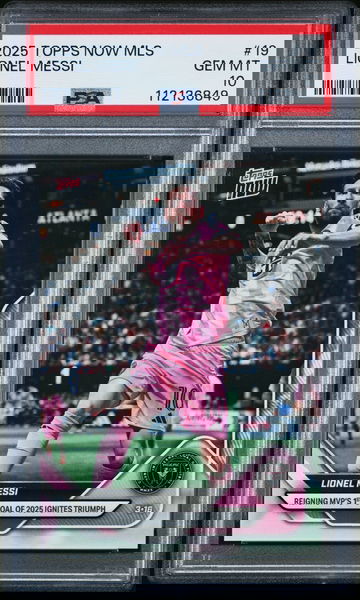 2025 TOPPS NOW MLS LIONEL MESSI #19 MIAMI PSA 10