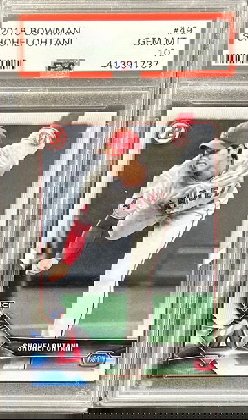 2018 Bowman Shohei Ohtani Pitching PSA 10