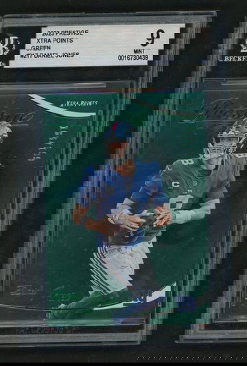 2023 Panini Prestige Xtra Points Green Daniel Jones #217 /299 BGS 9