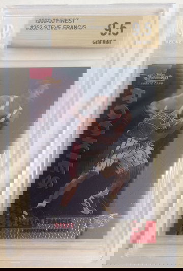 1999-00 Finest #25 Steve Francis /2000 Rookie Rc BGS 9.5 GEM MINT
