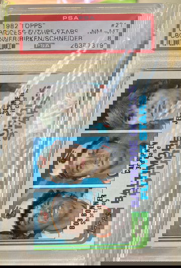 1982 Topps Future Stars Cal Ripken Rookie PSA 8