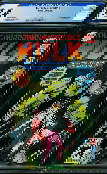 INCREDIBLE HULK #393, CGC 9.4 NM