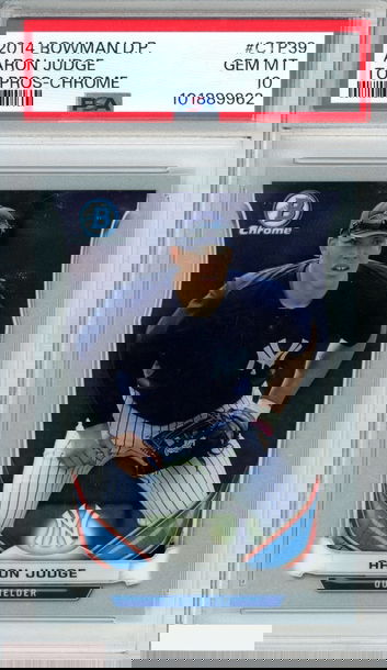 2014 BOWMAN DRAFT PICKS TOP PROSPECTS AARON JUDGE #CTP39 CHROME RC PSA 10 GEM MT