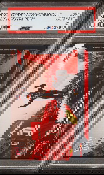 2024 TOPPS NOW FORMULA 1 MAX VERSTAPPEN #/99 RED #25 PSA 10