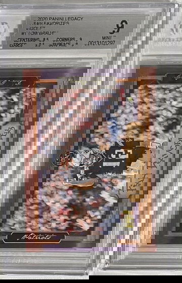 2020 Panini Legacy Fan Favorites Tom Brady Violet Parallel #/10 BGS 9 Mint