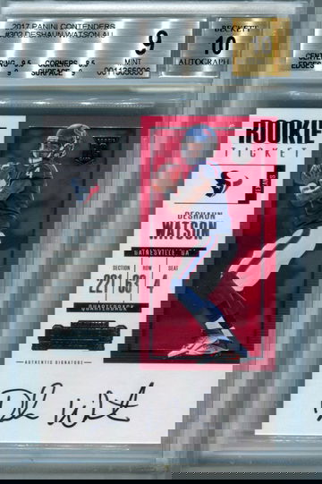 Deshaun Watson contenders BGS 9 auto 10