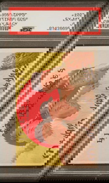 1959 Topps Hitters' Foes (Gray Back) #262 PSA 6 [BL-3.38]