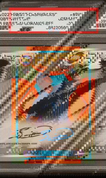 2022 Finest Flashbacks Orange Bobby Witt Jr Auto RC