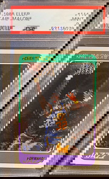 1988 Fleer Karl Malone #114 PSA 9