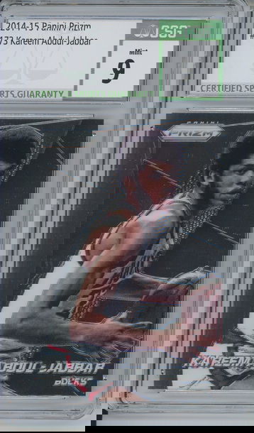 2014-15 Panini Prizm Kareem Abdul-Jabbar #173 CSG 9 MINT