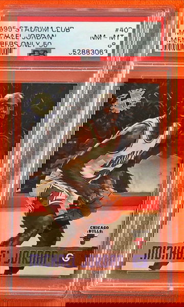 1995 Stadium Club Michael Jordan Members Only 50 PSA 8 Near Mint-Mint