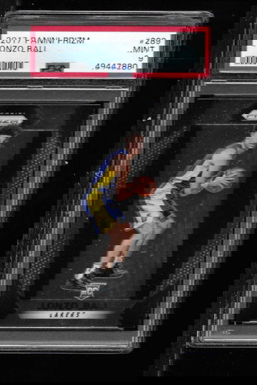 2017 PANINI PRIZM LONZO BALL PSA 9