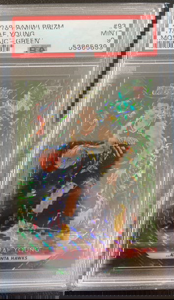 2018 Panini Prizm Trae Young Mosaic Green rookie
