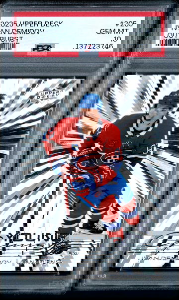 2025 Upper Deck Ivan Demidov Young Guns Outburst PSA 10 GEM MT #205 RC