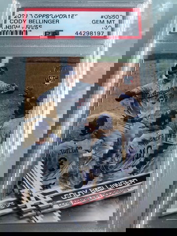 Cody Bellinger topps update high fives rookie psa 10  gem