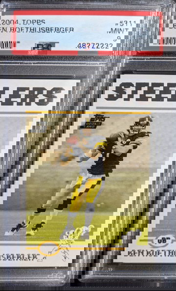 2004 Topps #311 Ben Roethlisberger RC PSA 9 Mint Steelers