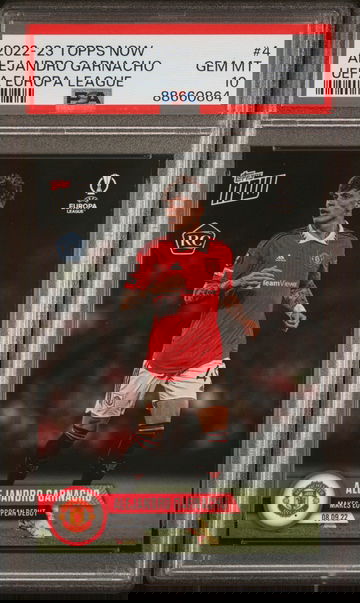 2022 Topps Now UEFA Europa League Alejandro Garnacho #4 PSA 10