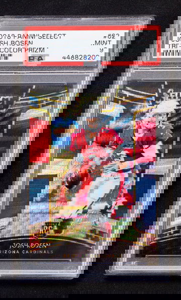 2018 Select - Josh Rosen - Rookie Concourse Level Tri-Color Prizm /199 PSA 9