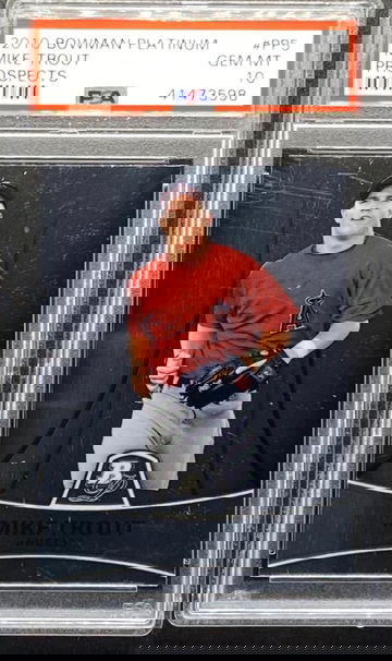 2010 Bowman Platinum Prospects Mike Trout PSA 10 GEM MT