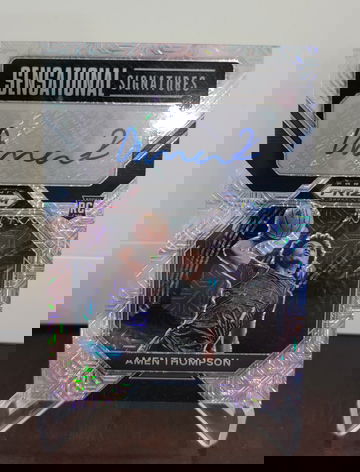 2023 Prizm Draft Picks Amen Thompson Rookie Auto Mojo #06/15 RC SSP 