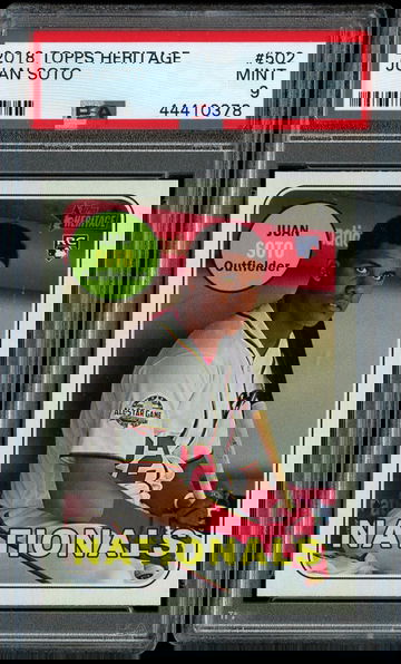 Juan Soto 2018 Topps Heritage High PSA 9 Mint #502