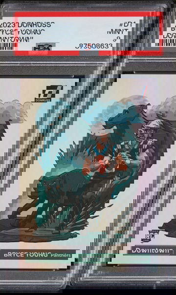 2023 Panini Donruss Bryce Young Downtown! SSP Case Hit Rookie RC #D-1 PSA 9