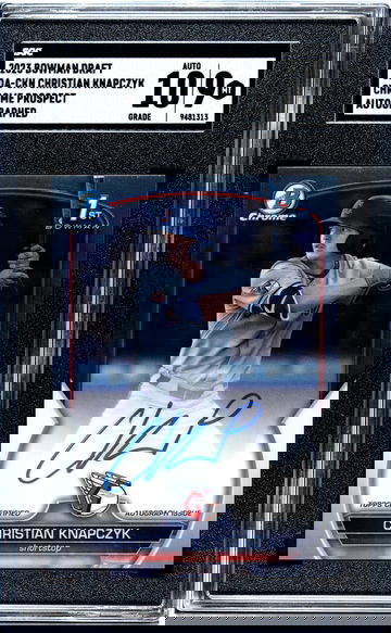2023 Bowman Draft #CDA-CKN Christian Knapczyk Chr. Pros. Auto. SGC 9