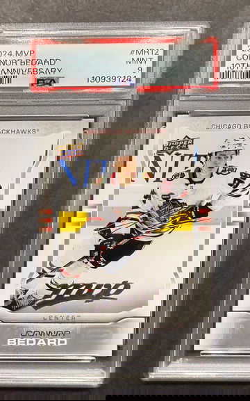 2025-25 Upper Deck MVP 10th Anniversary Connor Bedard PSA 9 Mint