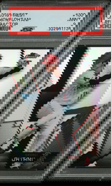 2018 Topps Finest Shohei Ohtani #100 Refractor Rookie RC PSA 9