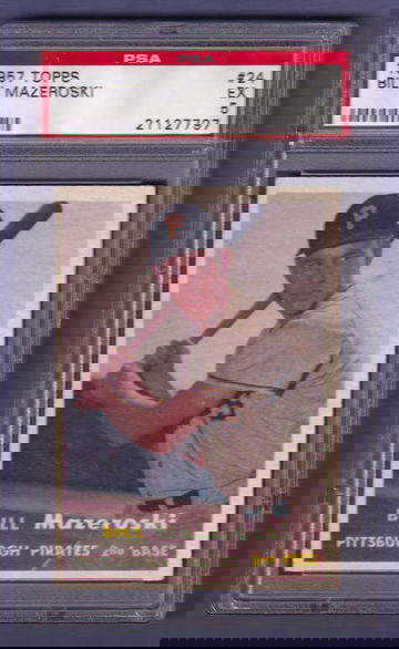 1957 Topps #24 Bill Mazeroski PSA 5