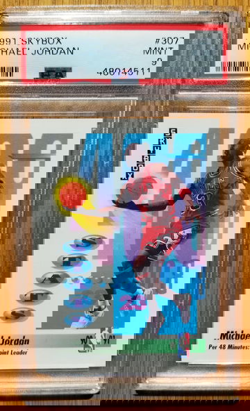 1991 Skybox #307 Michael Jordan PSA 9 MINT