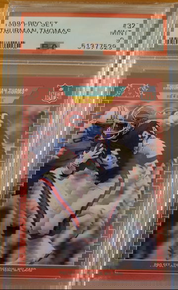 1989 Pro Set Thurman Thomas rc PSA 9