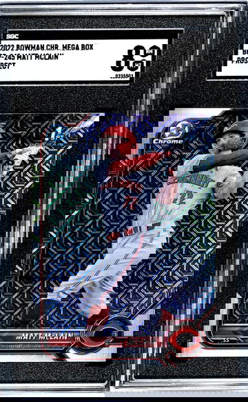2022 Bowman Chrome Mega Box #BCP-245 Matt Mclain Prospect SGC 8