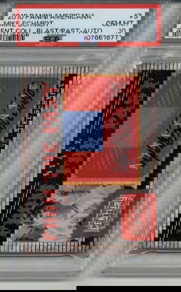 2010 PANINI AMERICANA CENTURY BLAST PAST RELIC AUTO MIKE SCHMIDT PSA 10