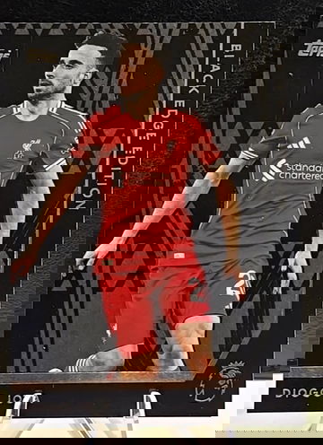 🔥Diogo Jota  2025-26 Topps Premier League  Black Edge Edition #BE25  Liverpool