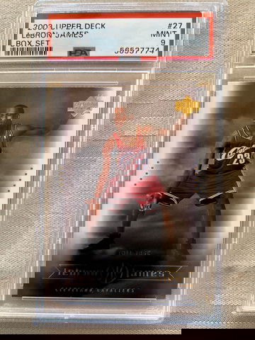 2003 LeBron James Upper Deck Box Set #27 PSA 9 Cavs Lakers