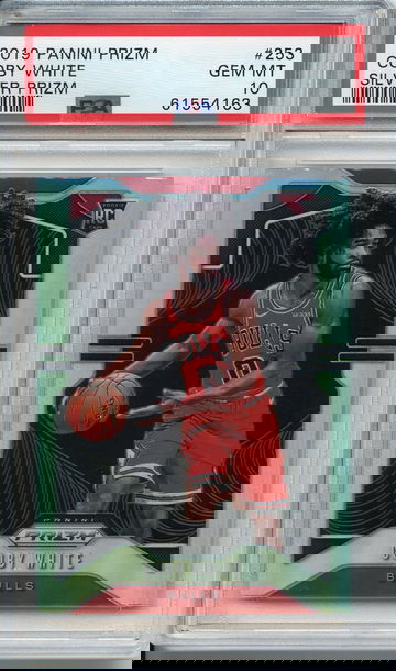 Coby White 2019 Panini Prizm Silver Rookie PSA 10