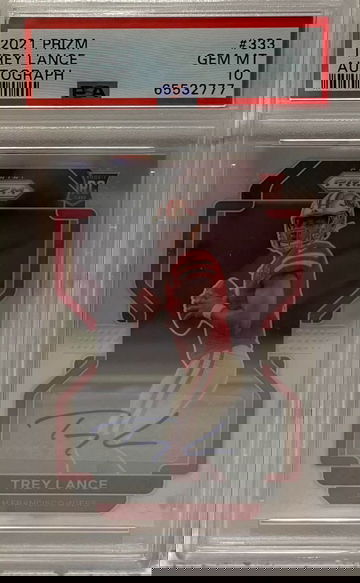 2021 Prizm Trey Lance Silver Auto PSA 10 