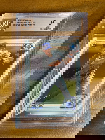 2020 TOPPS 1ST BOWMAN CHROME BOBBY WITT JR #BCP25 ROOKIE PROSPECT BGS 9 MINT