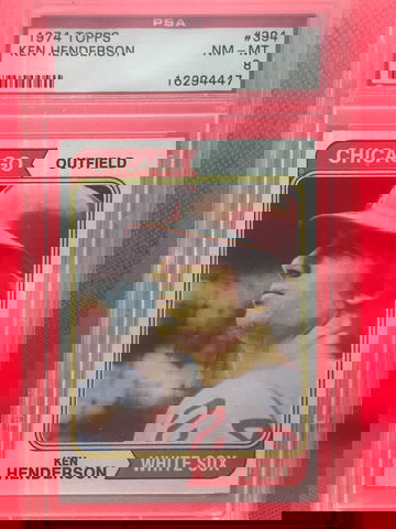 Ken Henderson 1974 Topps 394 PSA 8 NM-MT WHITE SOX